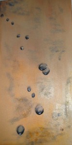 Acryl/Sand auf Leinwand/30x60